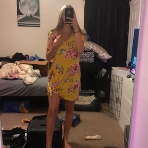 Yello floral dress